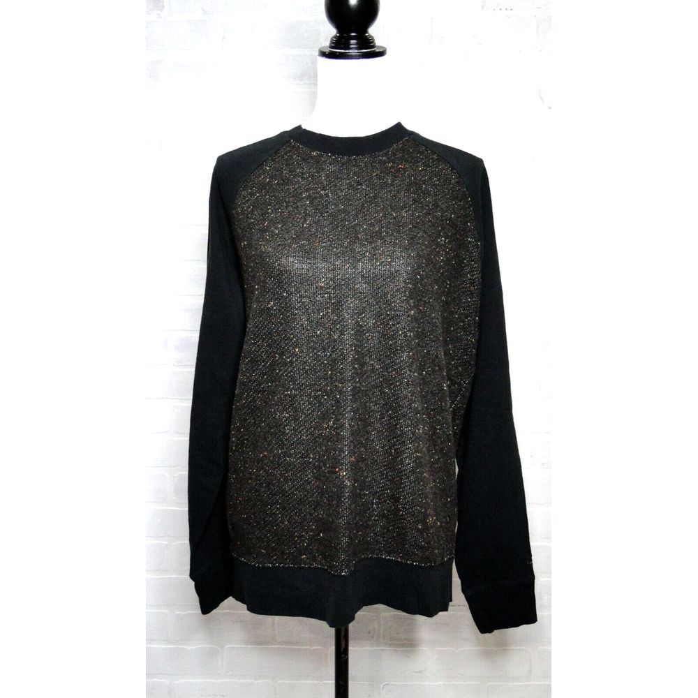 Oakley Sweatshirt Mens Large Brown Black‎ Pullover Logo Long Sleeve